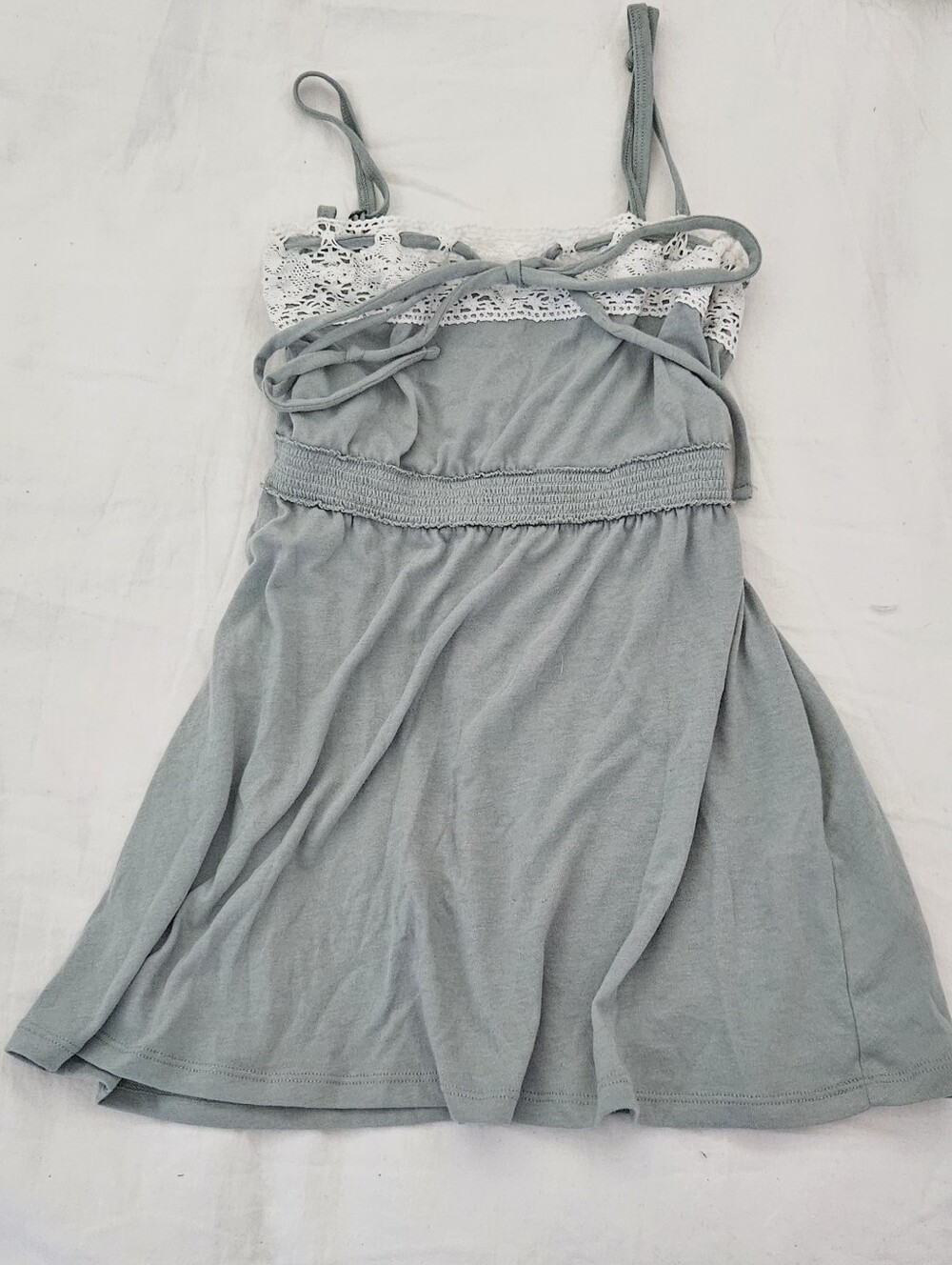 2000s Inspired Hollister Lace Trim Babydoll